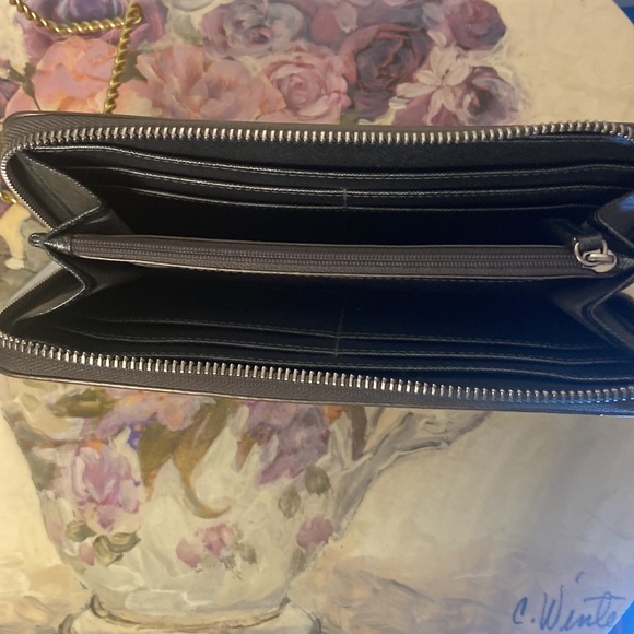 Rare Michael Kors Jet Set clutch. Grey - Picture 6 of 11